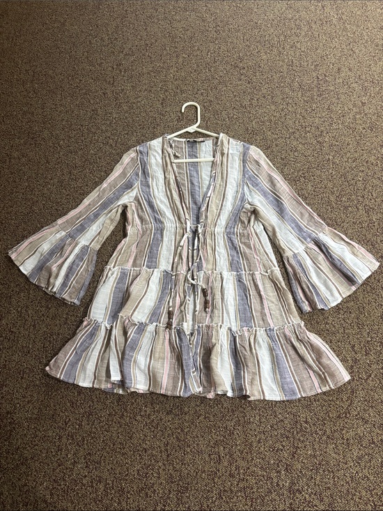 Spiaggia Dolce Other - Spiaggia Dolce Striped Tie-Front Women's Swim Coverup - Stripe